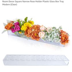 24" Rectangular Acrylic Flower Vase