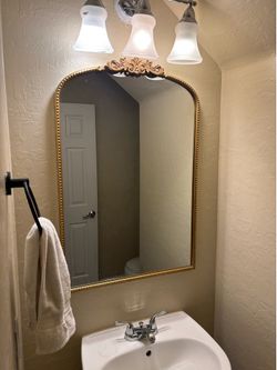 Decorative Gold Bathroom Vanity Mirror