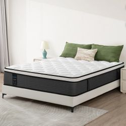 QUEEN SIZE MATTRESS - 12” Hybrid Memory Foam Mattress QUEEN Size