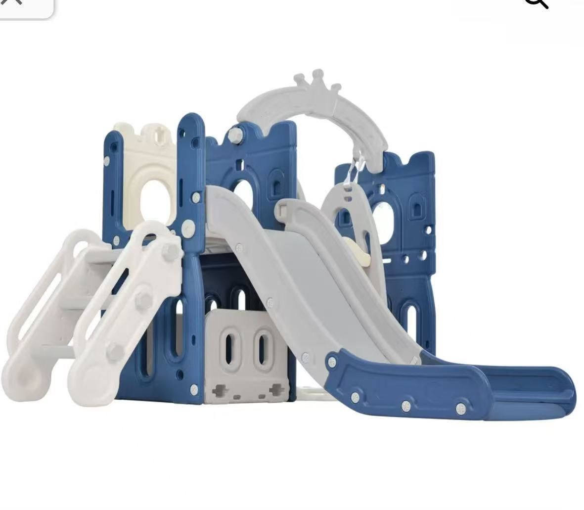 Slide and Swing Game 5 in 1 blue/grey