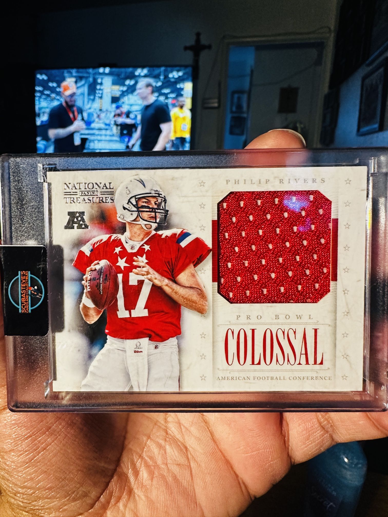 2012 Panini National Treasures - Colossal Pro Bowl Philip Rivers #25 /75 (MEM)