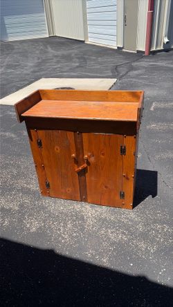 Wooden wash stand