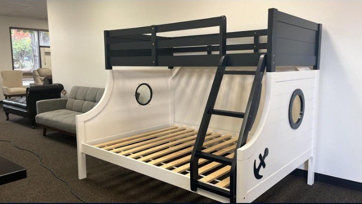 Twin Over Full Size Bunk Bed 