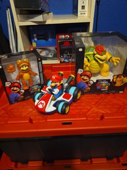 Mario and bowser toys