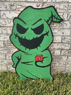 Oogie Boogie Wood Cutout Decor Nightmare Before Christmas