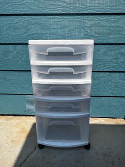 Sterilite 5-Drawer Plastic Storage Cart