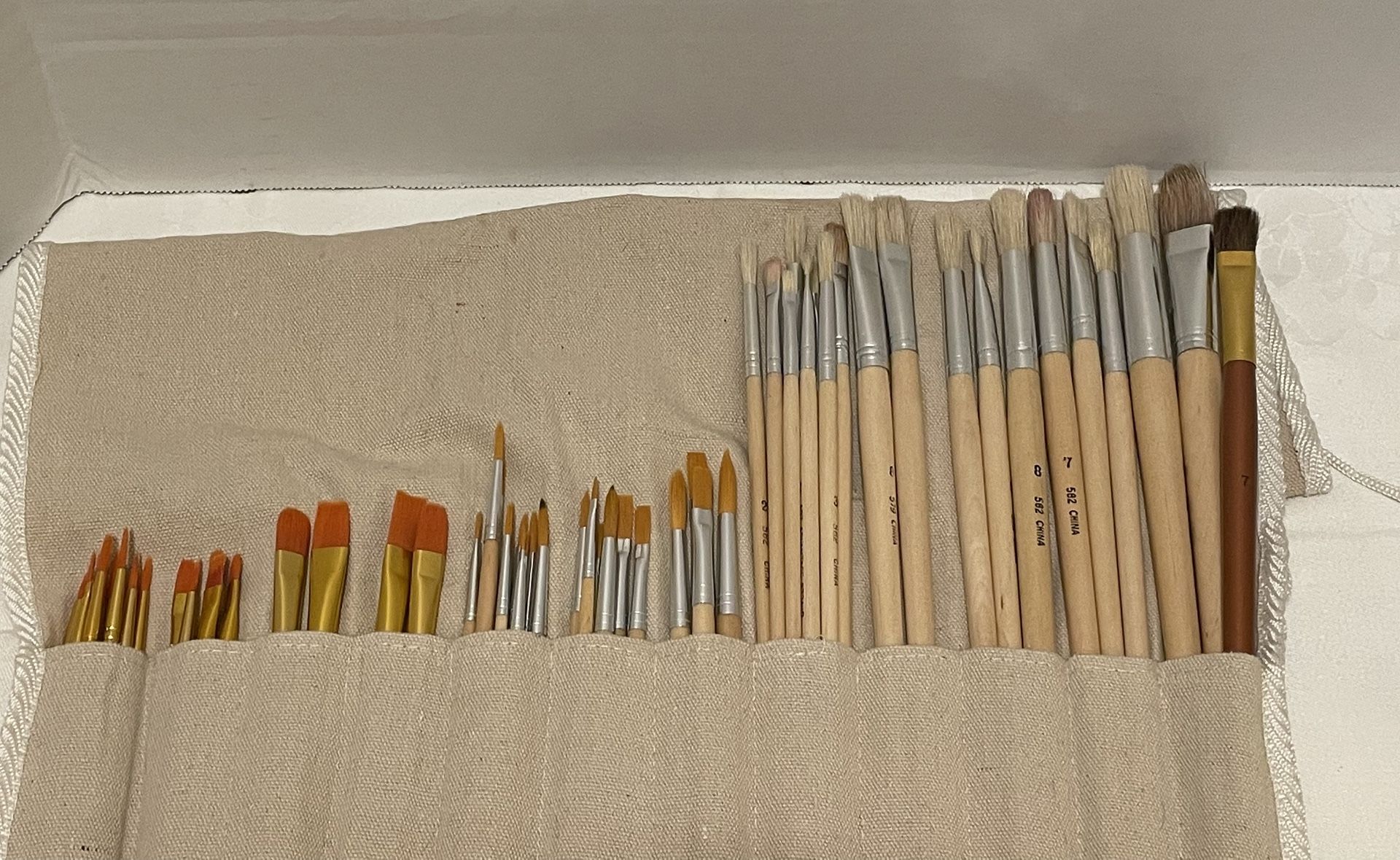 60, yes 60, Various Sized Paint Brushes! π¨