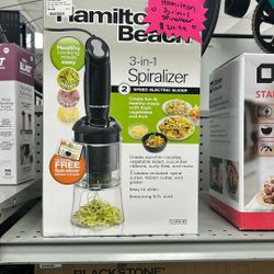 HAMILTON BEACH 3-IN-1 SPIRALIZER