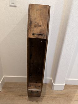 ✨ Wall-Mounted Under-TV Storage Cabinet – Rustic Wood Finish ✨ 