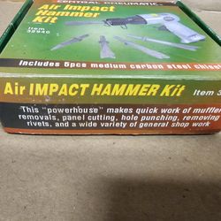Central Pneumatic Air Impact Hammer Kit – Includes 5 Chisels