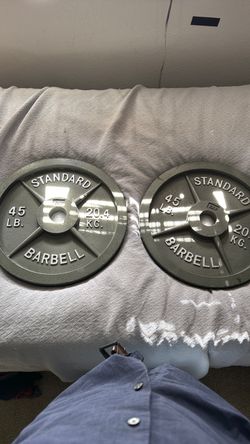 Weight Plates Pair of 45 lbs Plates