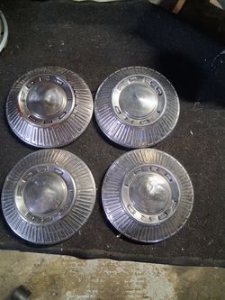 Vintage 60's era Ford hubcaps full set