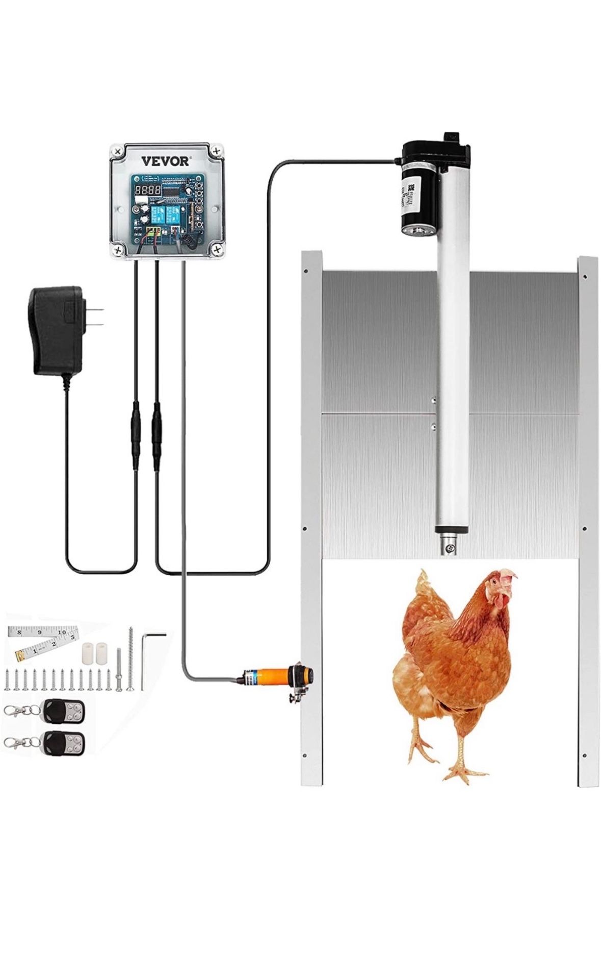 VEVOR Kits Infrared Sensor Automatic Chicken Coop Door Opener, 1 Count (Pack of 1