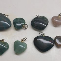 HEART SHAPED AGATE STONES 