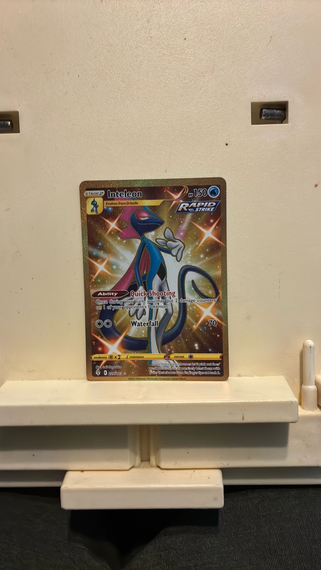 Inteleon Full Art Secret Rare Shiny Card