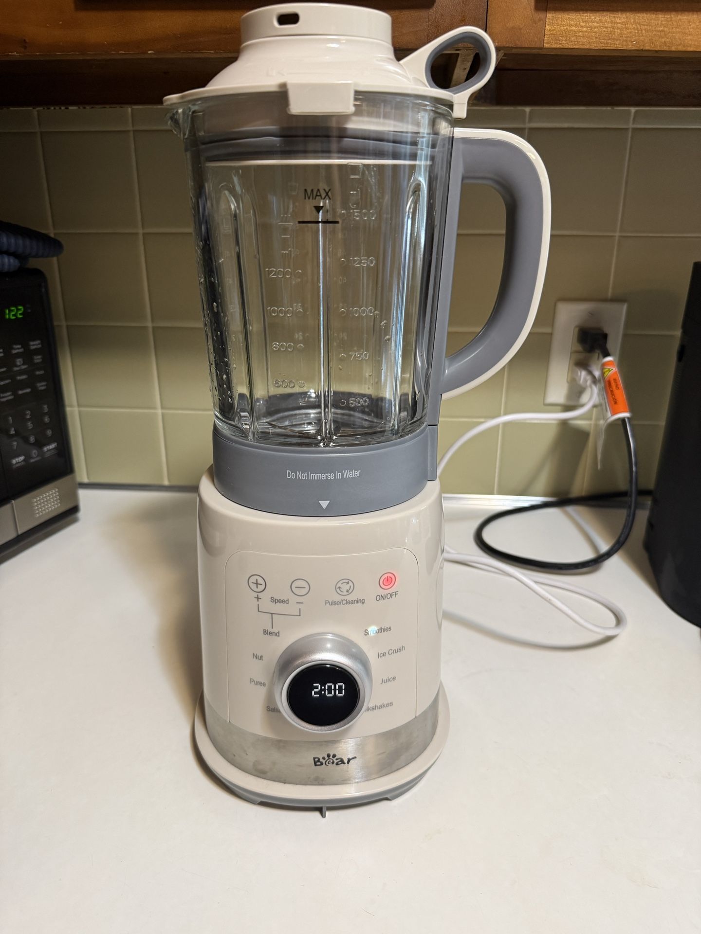 Bear Professional Digital Bar Blender, 1200W Cream