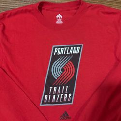 Adidas For Men * Portland Trailblazers Long Sleeve * Size Large 
