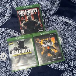 Three Call Of Duty Game  BO3 , BO4 , CODAV 