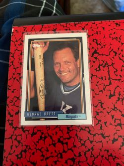 4 Baseball cards George Brett