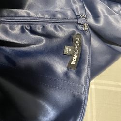 Fashion Nova Navy Blue Strapless Dress