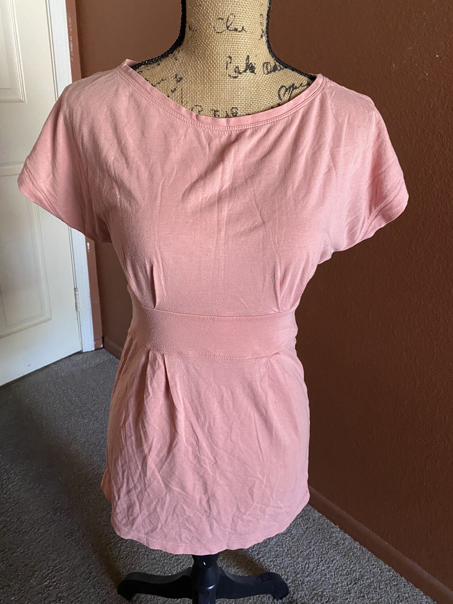Forever 21 Peach Tunic Top; size Small