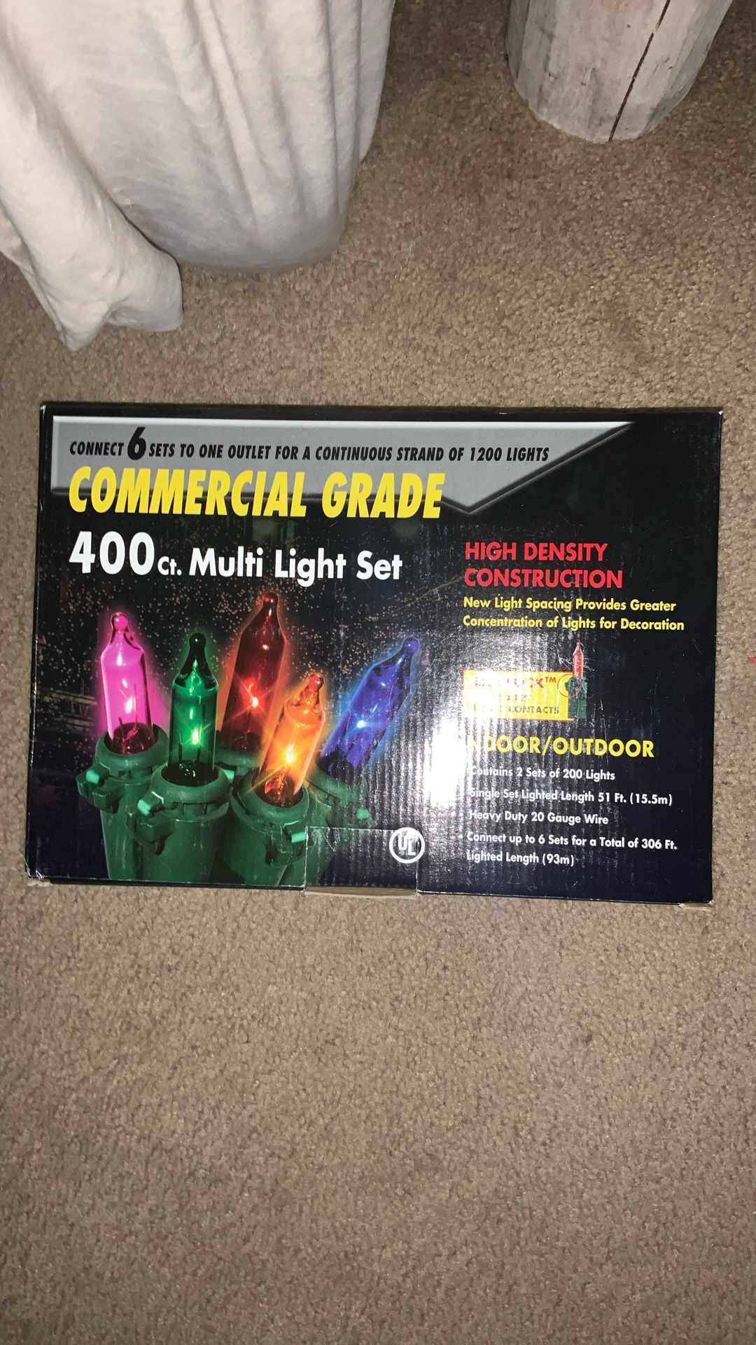 Commercial Grade Multi Colored String Lights 400ct