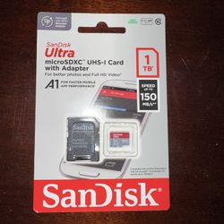 1TB Sandisk Micro SD Card (unopened)