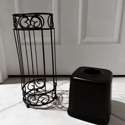 Tissue Box And Toilet Paper Holder 