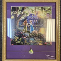 Thomas Kinkade Princess And The Frog Framed Art 