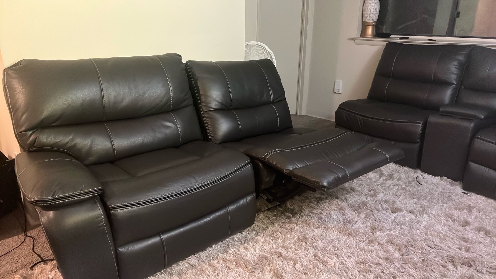 Modern Contemporary Sofa (Genuine Leather)