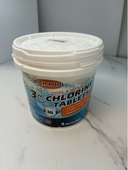 3 inch chlorine tablets 5 Lb per bucket