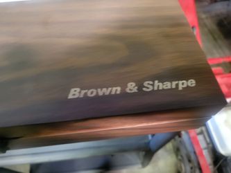 Brown and sharp Gage block set