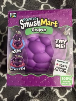 Crazy Fun Scented SmushMart Grapes Squishy Toy