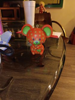 1978 Vintage Hallmark Calico Mouse Ornament 