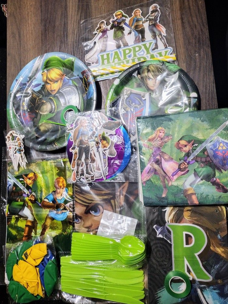 NEW Legend Of Zelda Birthday Party Supplies