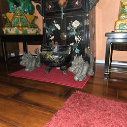 Beautiful Antique Incence Burner And Dragons
