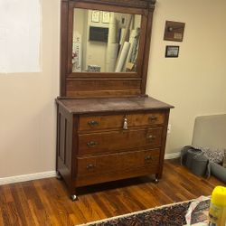 Three Drawer Eastlake Style Dresser… Antique