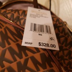 New Michael Kors Backpack W/tags