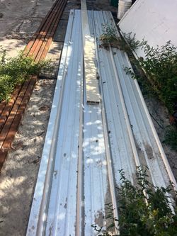 metal roof and 2x2x24 tubes