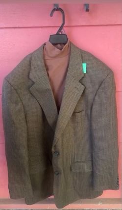 Plaid wool blazer