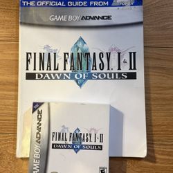 Final Fantasy I & II: Dawn of Souls Game Boy Advance Complete In Box 
