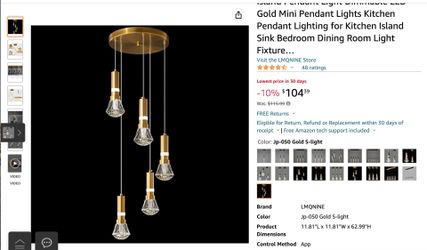 5 Lights Ceiling Light Fixtures Modern Chandelier 