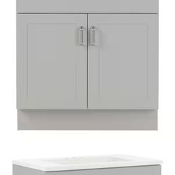 GLACIER BAY 30 in vanity combo Pearl GRAY