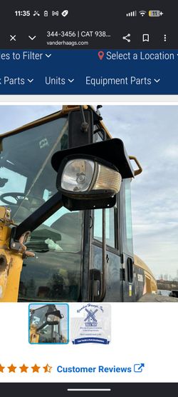 Pass & driver OEM CAT Wheel Loader Lamp Headlight NEW Caterpillar head light pair left & right