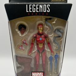 Marvel Legends IRONHEART 6” Figure ARi Williams Iron Man URSA MAJOR BAF