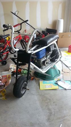 VINTAGE MINI BIKE 209cc engine swap