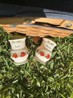 Vintage Porcelain 1970’s Sears Salt And Pepper Shakers