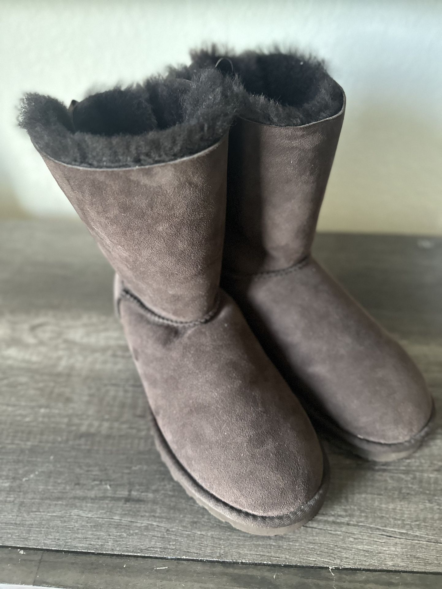 Dark Brown Bailey Bow UGGs
