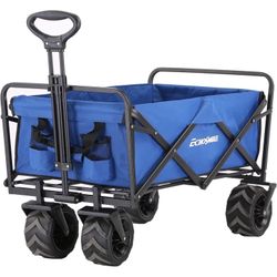 Collapsible Wagon, 350 Lbs Capacity Outdoor Folding Camping Wagons,