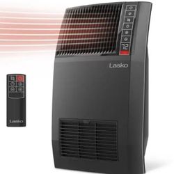 Lasko 1500w 20” Black Electric Console Ceramic Space Heater w/Remote